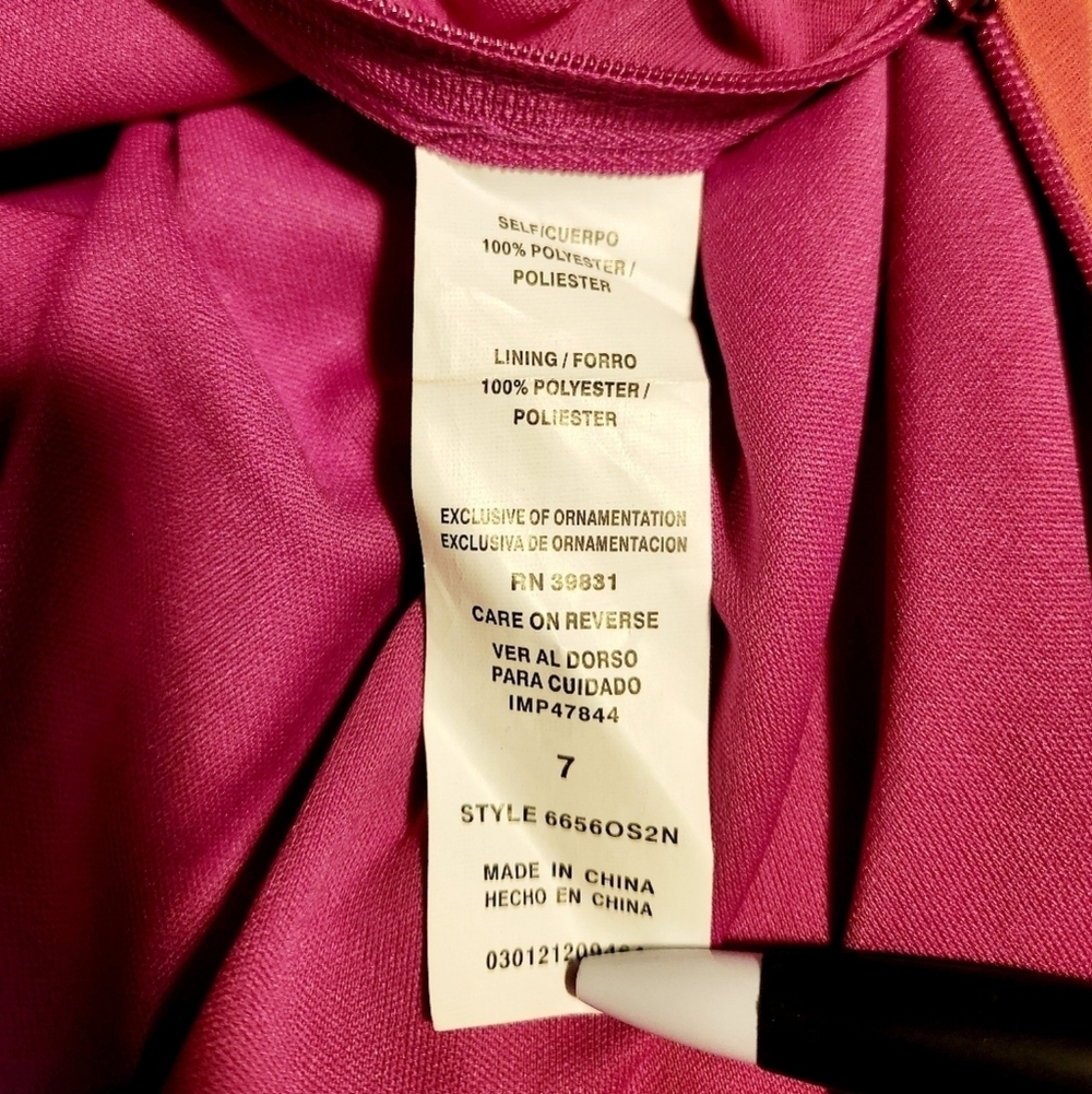 My Michelle Pink & Coral Ombre Strapless Dress - Picture 13 of 14